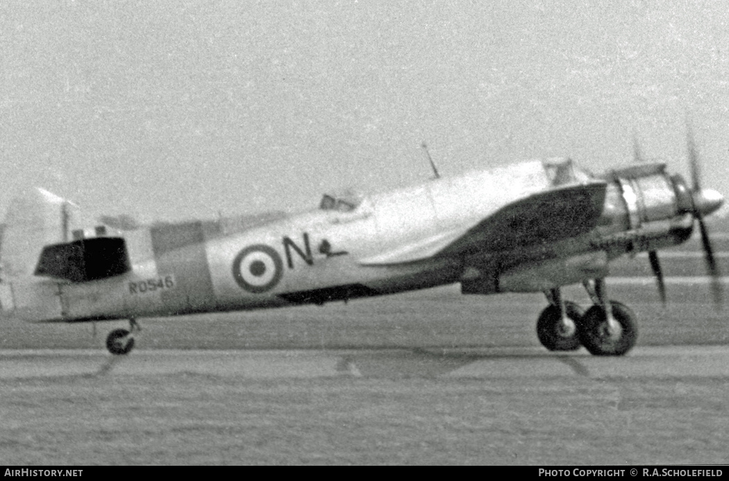 Aircraft Photo of RD546 | Bristol 156 Beaufighter TT10 | UK - Air Force | AirHistory.net #9352