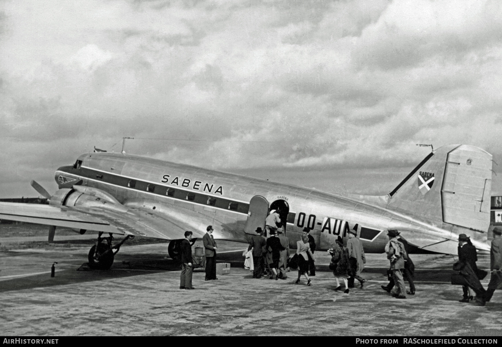 Aircraft Photo of OO-AUM | Douglas DC-3D | Sabena | AirHistory.net #9361