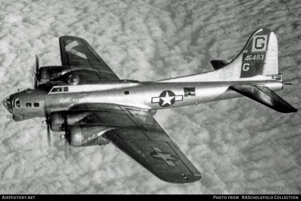Aircraft Photo of 44-6483 / 46483 | Boeing B-17G Flying Fortress | USA - Air Force | AirHistory.net #9362
