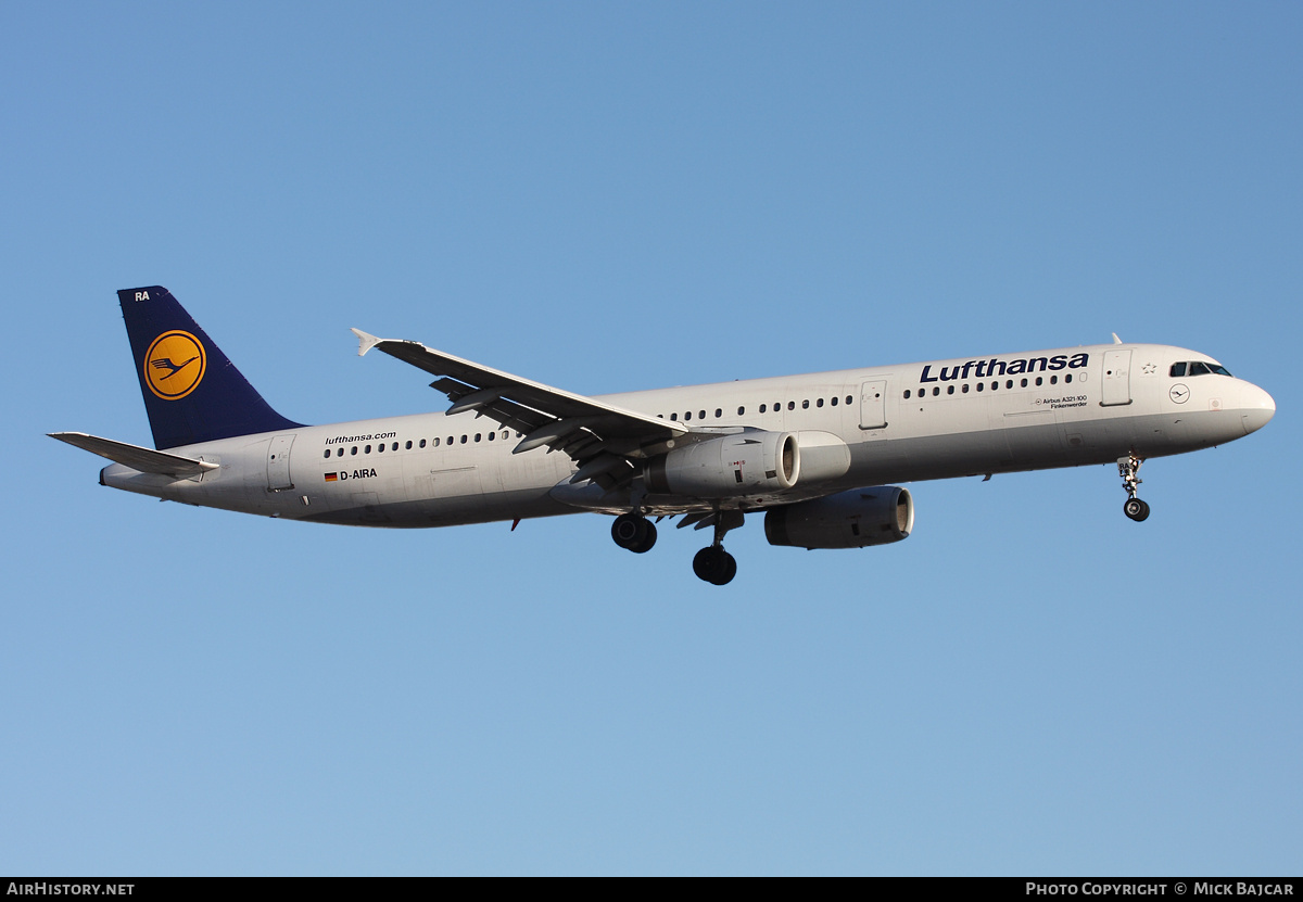 Aircraft Photo of D-AIRA | Airbus A321-131 | Lufthansa | AirHistory.net #9425