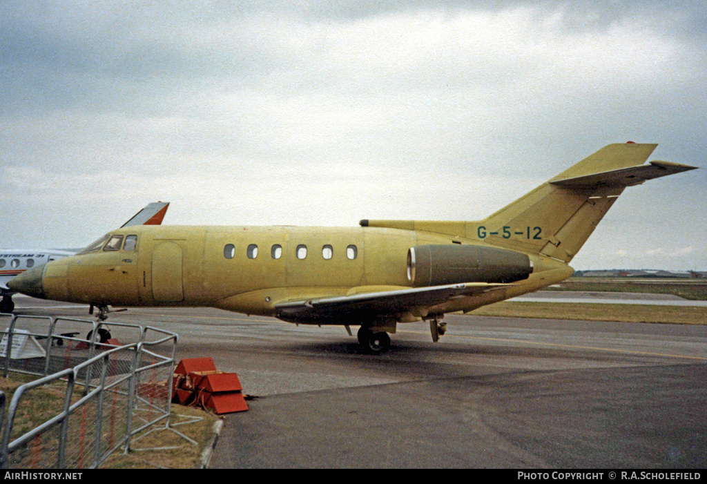 Aircraft Photo of G-5-12 | British Aerospace BAe-125-800A | AirHistory.net #9460