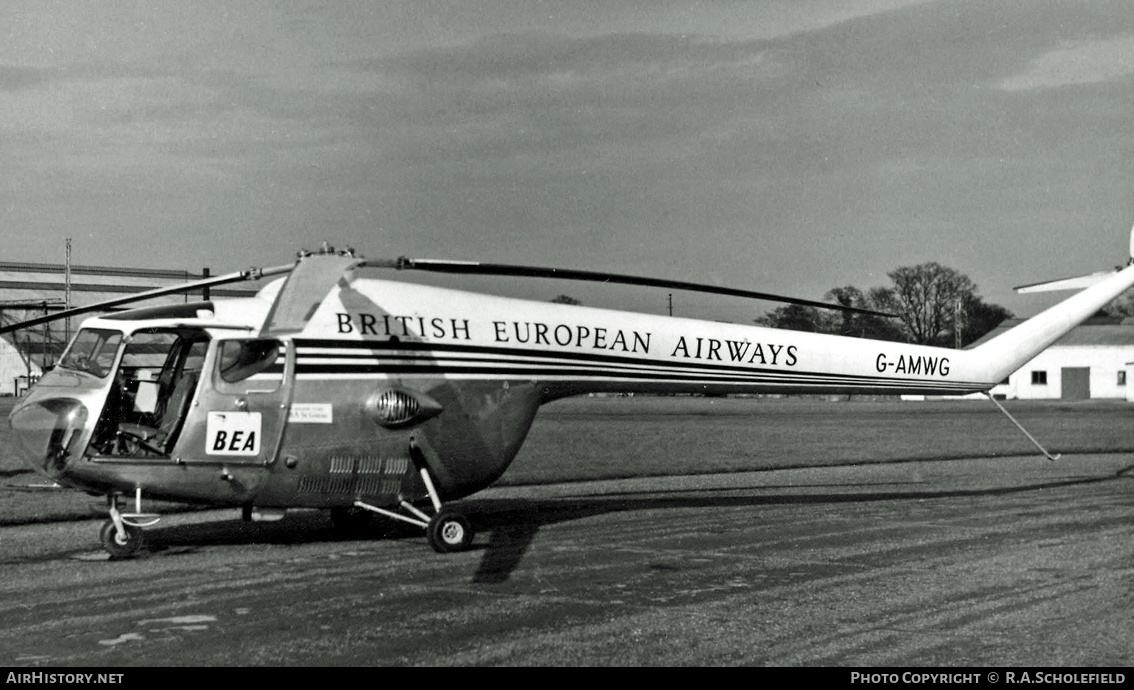 Aircraft Photo of G-AMWG | Bristol 171 Sycamore 3A | BEA - British European Airways | AirHistory.net #9501