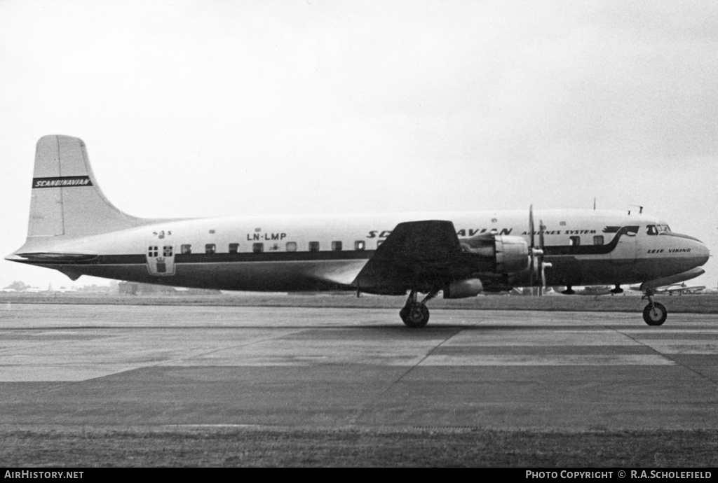 Aircraft Photo of LN-LMP | Douglas DC-6B | Scandinavian Airlines System - SAS | AirHistory.net #9505
