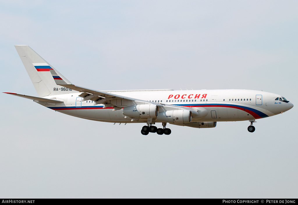 Aircraft Photo of RA-96016 | Ilyushin Il-96-300PU | Rossiya - Special Flight Detachment | AirHistory.net #9515