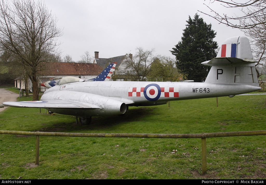 Aircraft Photo of WF643 | Gloster Meteor F8 | UK - Air Force | AirHistory.net #9542