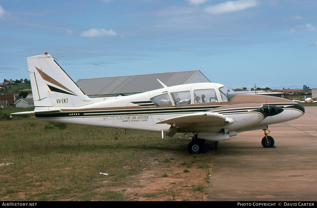 Aircraft Photo of VH-EKT | Piper PA-23-250 Aztec C | Thorpe's Transport | AirHistory.net #9551