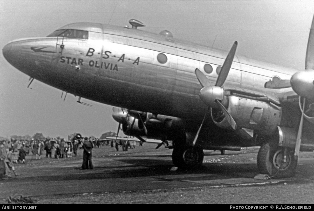 Aircraft Photo of G-AHNI | Avro 688 Tudor 4B | British South American Airways - BSAA | AirHistory.net #9599