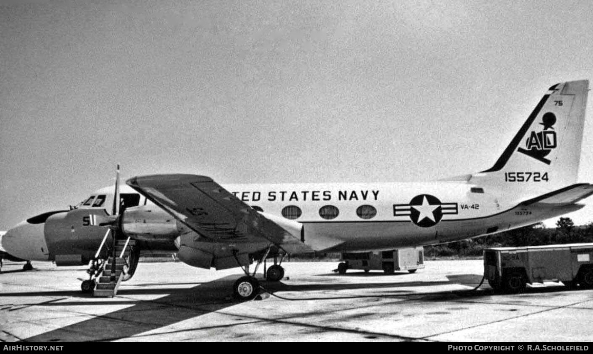 Aircraft Photo of 155724 | Grumman TC-4C Academe (G-159) | USA - Navy | AirHistory.net #9624