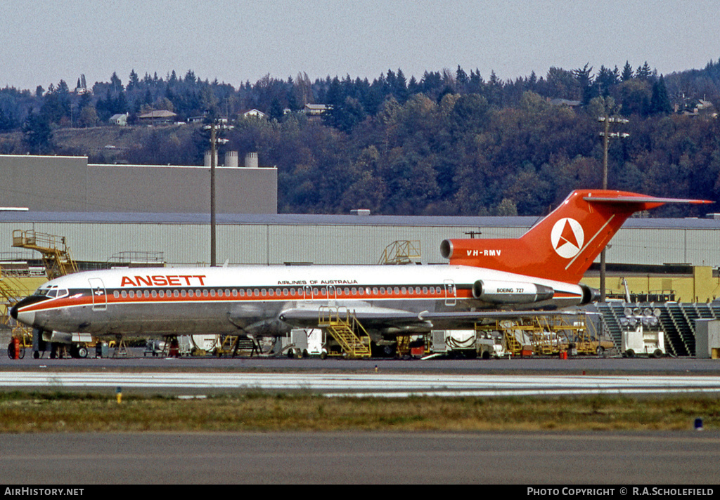 Aircraft Photo of VH-RMV | Boeing 727-277/Adv | Ansett Airlines of Australia | AirHistory.net #9629