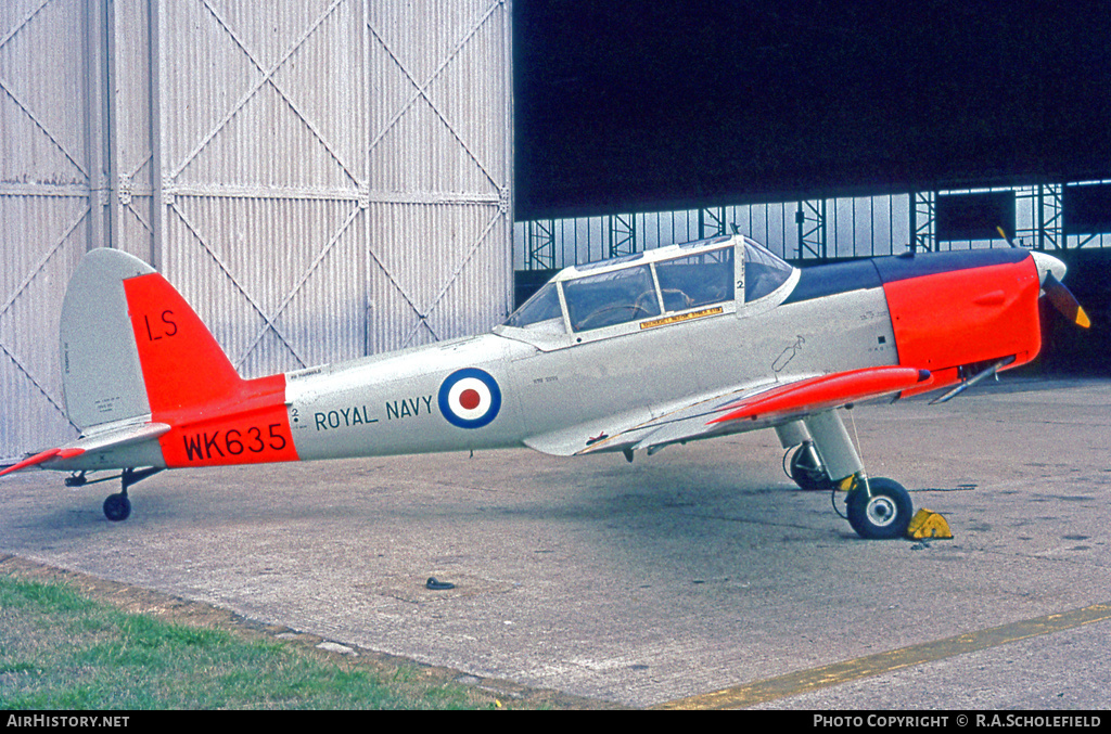 Aircraft Photo of WK635 | De Havilland DHC-1 Chipmunk T10 | UK - Navy | AirHistory.net #9646