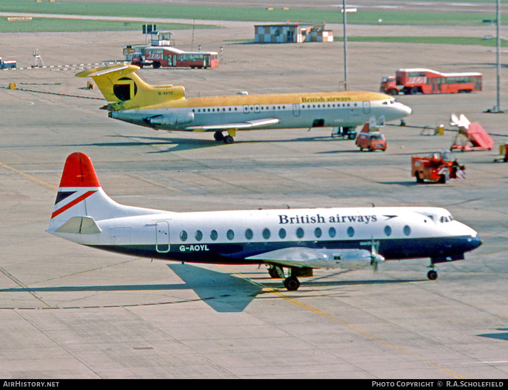 Aircraft Photo of G-AOYL | Vickers 806 Viscount | British Airways | AirHistory.net #9647