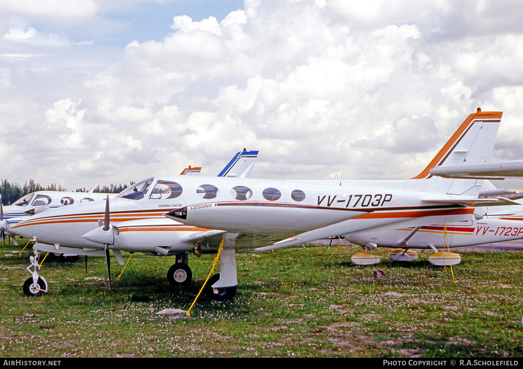 Aircraft Photo of YV-1703P | Cessna 340A III | AirHistory.net #9658