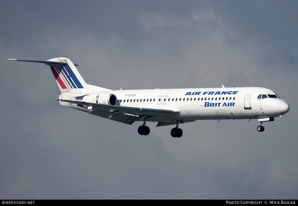 Aircraft Photo of F-GPXA | Fokker 100 (F28-0100) | Air France | AirHistory.net #9692