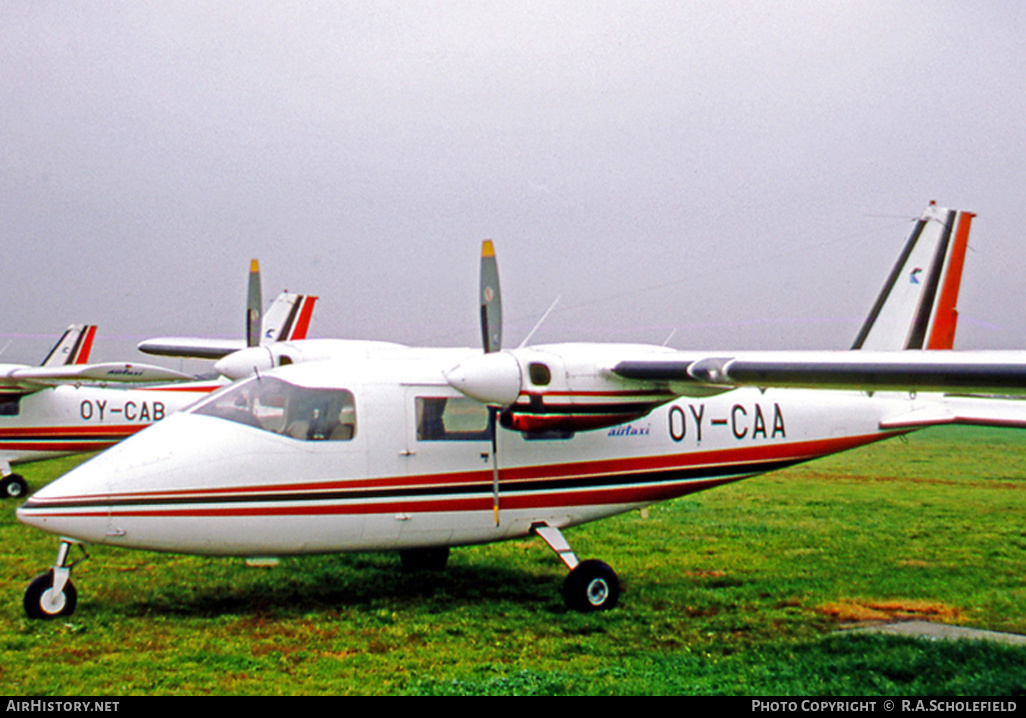 Aircraft Photo of OY-CAA | Partenavia P-68B | CAT - Copenhagen AirTaxi | AirHistory.net #9704