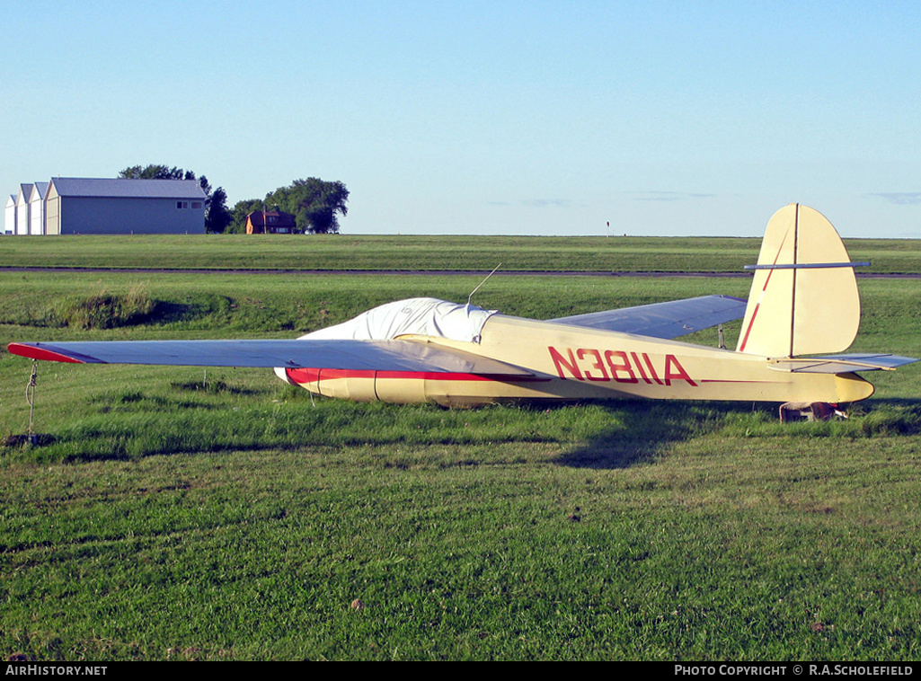 Aircraft Photo of N3811A | Schweizer SGS 1-26 | AirHistory.net #9779