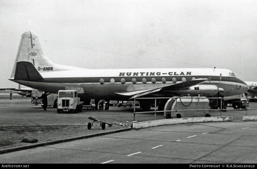 Aircraft Photo of G-ANRR | Vickers 732 Viscount | Hunting-Clan Air Transport | AirHistory.net #9780