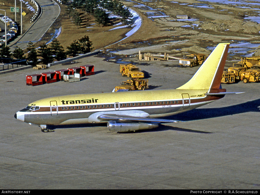 Aircraft Photo of CF-TAN | Boeing 737-2A9C | Transair | AirHistory.net #9832