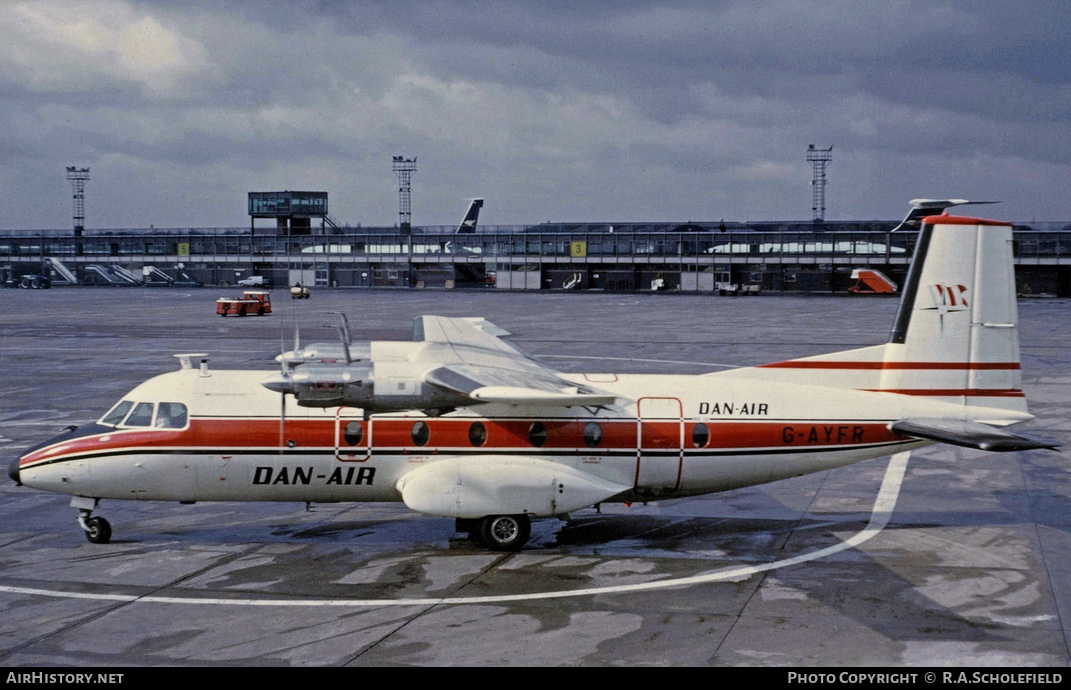 Aircraft Photo of G-AYFR | Nord 262A-22 | Dan-Air London | AirHistory.net #9833