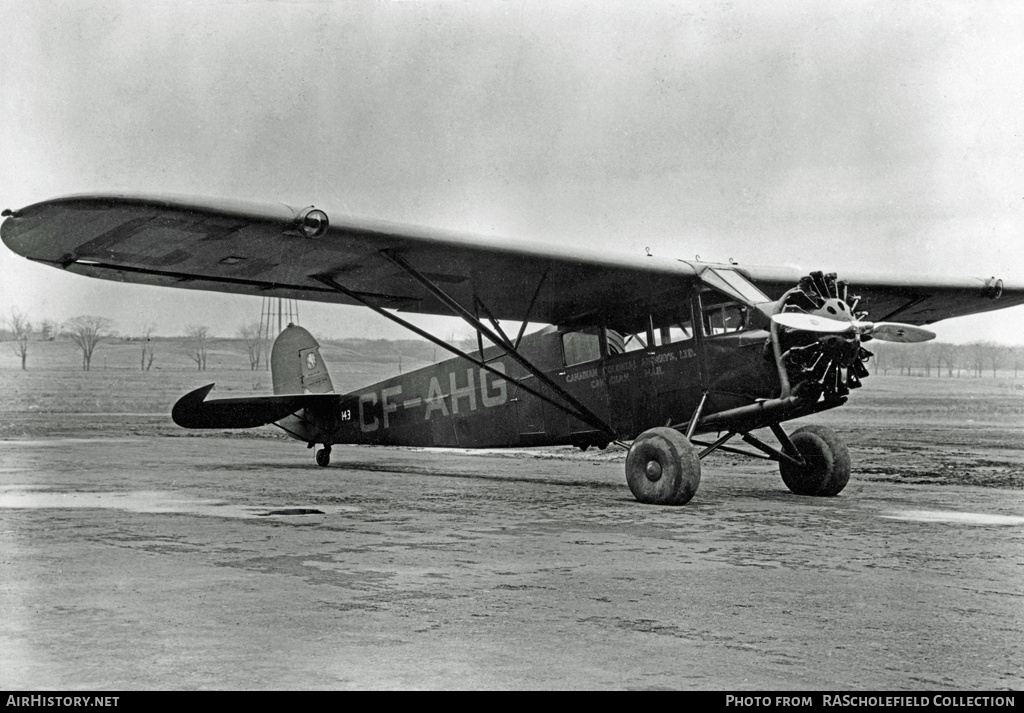 Aircraft Photo of CF-AHG | Fairchild FC-2W2 | Canadian Colonial Airways | AirHistory.net #9880