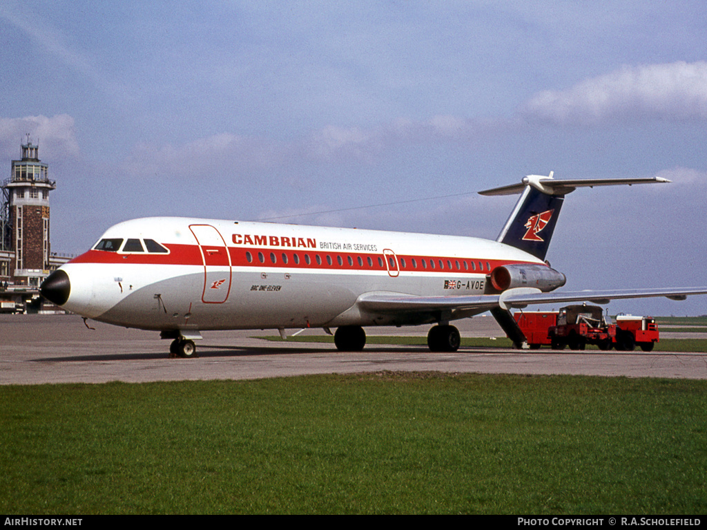 Aircraft Photo of G-AVOE | BAC 111-416EK One-Eleven | Cambrian Airways | AirHistory.net #9889