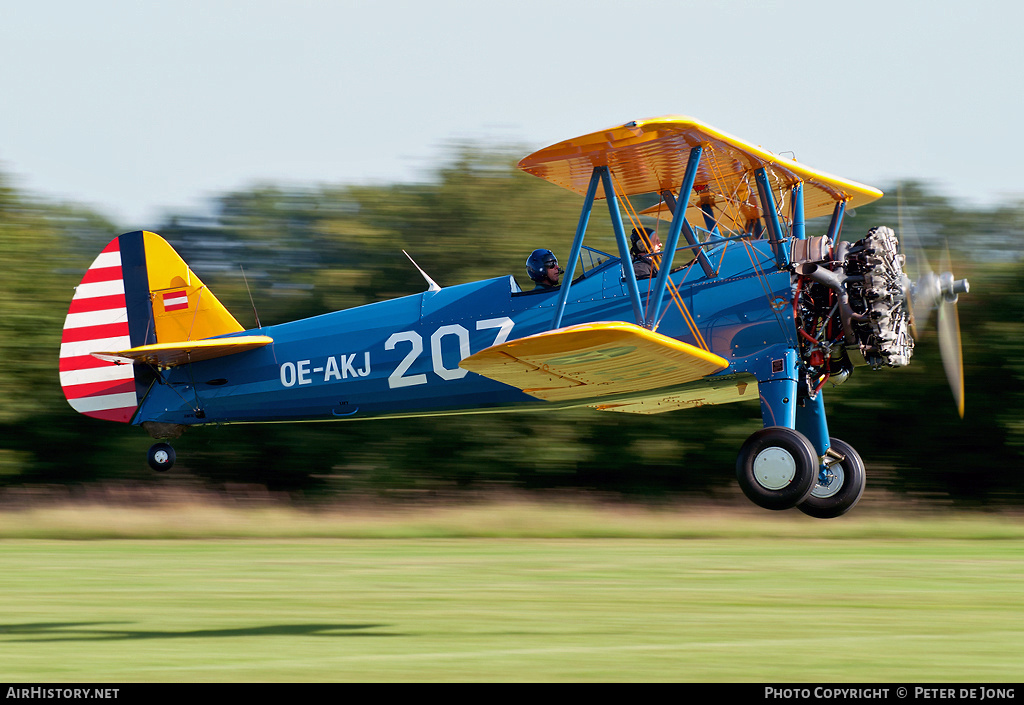 Aircraft Photo of OE-AKJ | Boeing PT-13D Kaydet (E75) | USA - Air Force | AirHistory.net #9989