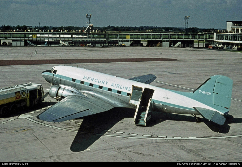 Aircraft Photo of G-AMSN | Douglas C-47B Dakota Mk.4 | Mercury Airlines | AirHistory.net #9998