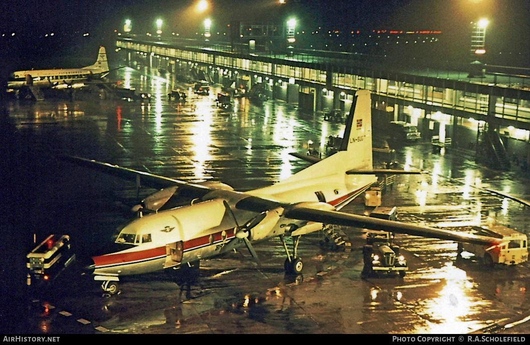 Aircraft Photo of LN-SUG | Fokker F27-100 Friendship | Braathens SAFE | AirHistory.net #10005