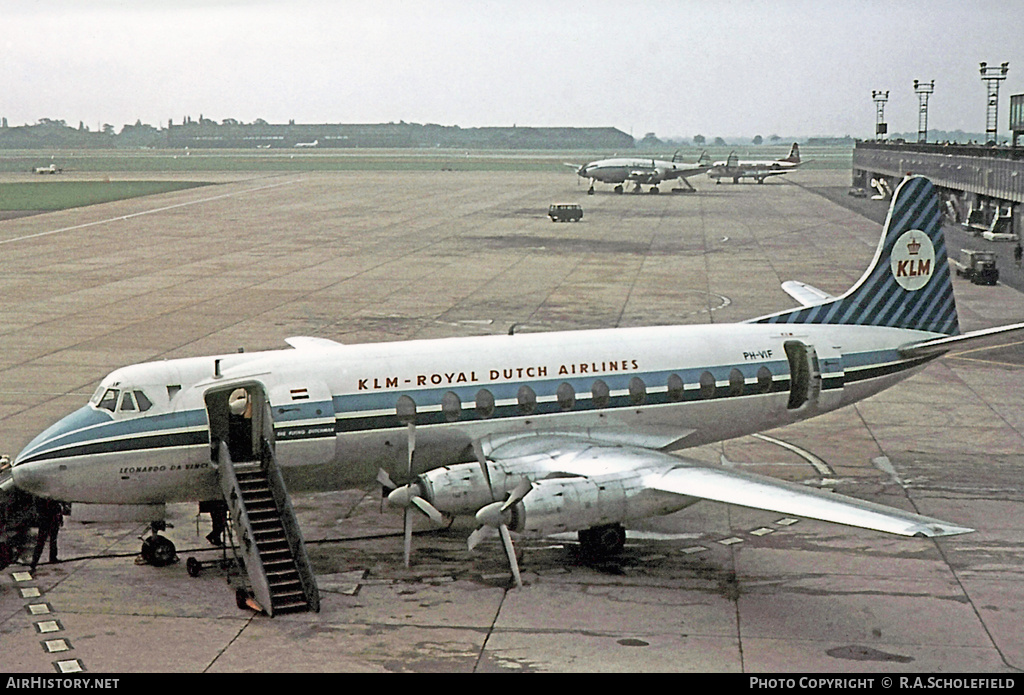 Aircraft Photo of PH-VIF | Vickers 803 Viscount | KLM - Royal Dutch Airlines | AirHistory.net #10055