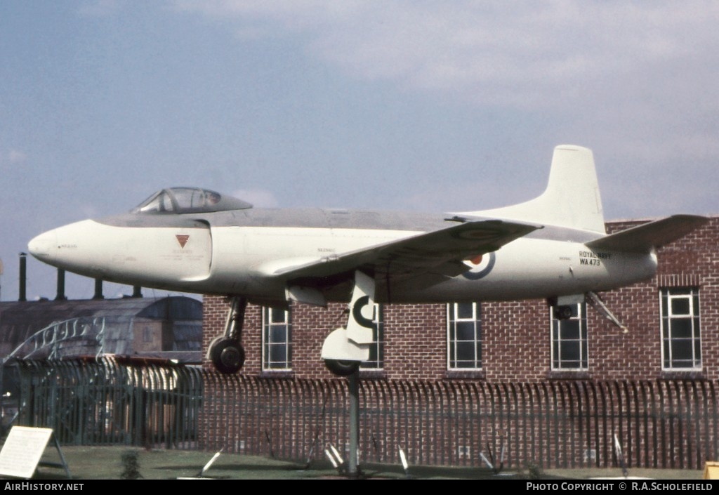 Aircraft Photo of WA473 | Supermarine Attacker F1 | UK - Navy | AirHistory.net #10062