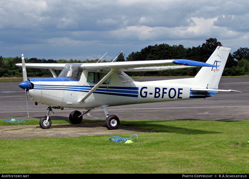 Aircraft Photo of G-BFOE | Reims F152 II | Airfirst | AirHistory.net #10084