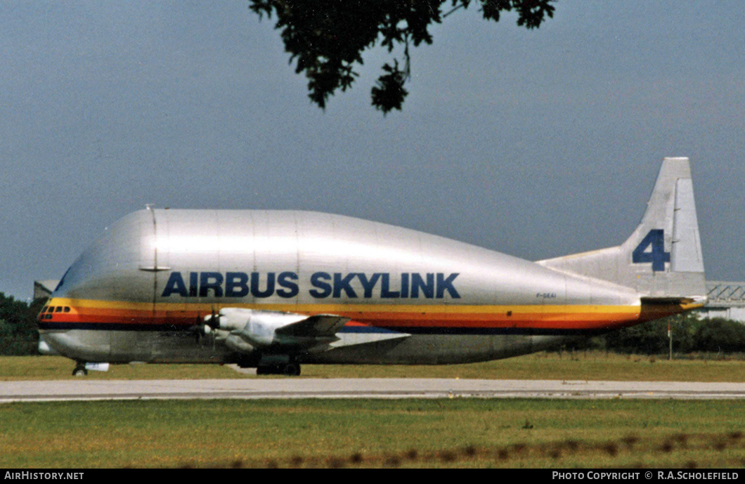 Aircraft Photo of F-GEAI | Aero Spacelines 377SGT Super Guppy Turbine | Airbus Skylink | AirHistory.net #10088