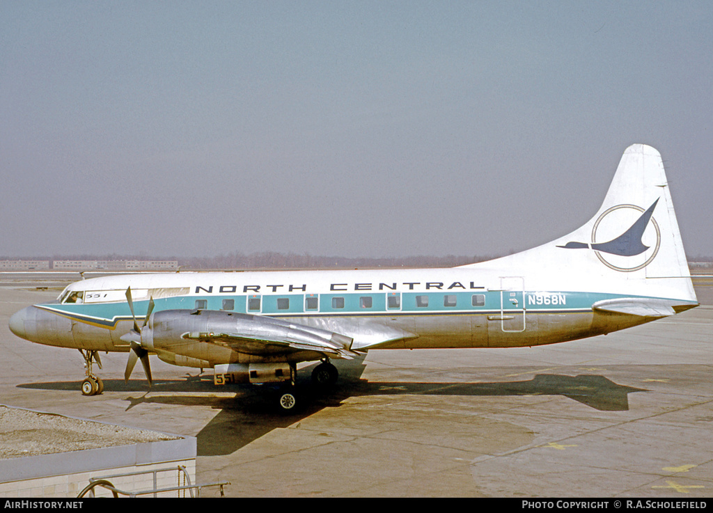Aircraft Photo of N968N | Convair 580 | North Central Airlines | AirHistory.net #10108