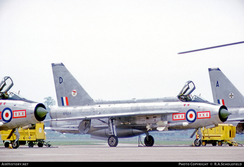 Aircraft Photo of XP694 | English Electric Lightning F3 | UK - Air Force | AirHistory.net #10109