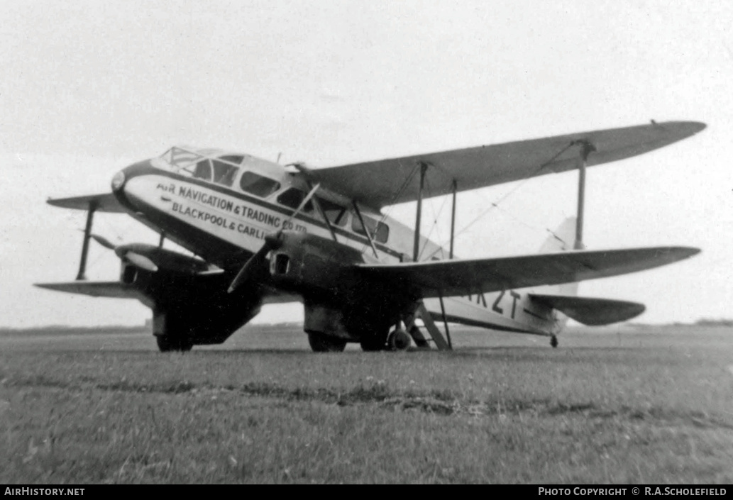 Aircraft Photo of G-AKZT | De Havilland D.H. 89A Dragon Rapide | Air Navigation & Trading | AirHistory.net #10125