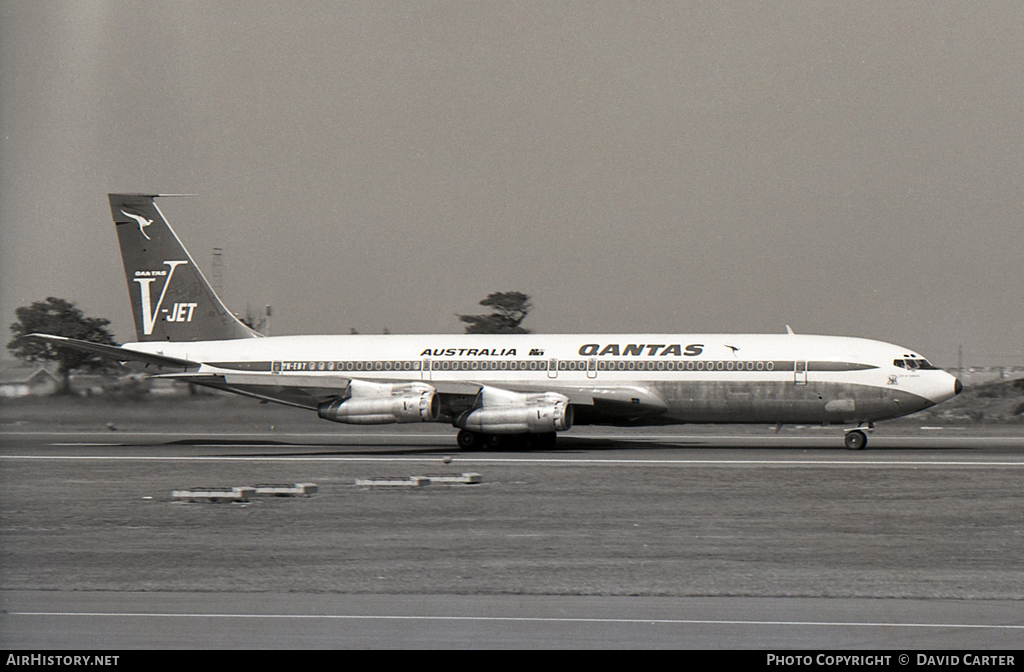 Aircraft Photo of VH-EBT | Boeing 707-338C | Qantas | AirHistory.net #10158