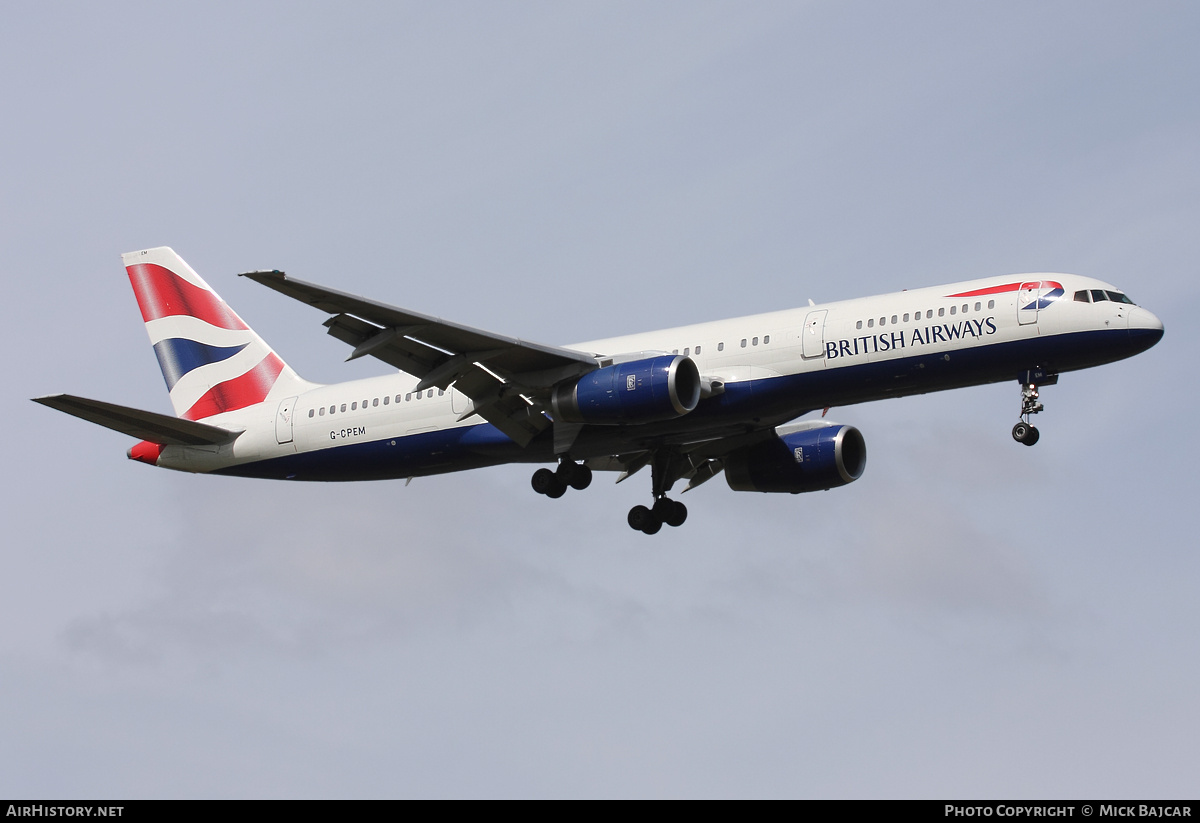 Aircraft Photo of G-CPEM | Boeing 757-236 | British Airways | AirHistory.net #10167