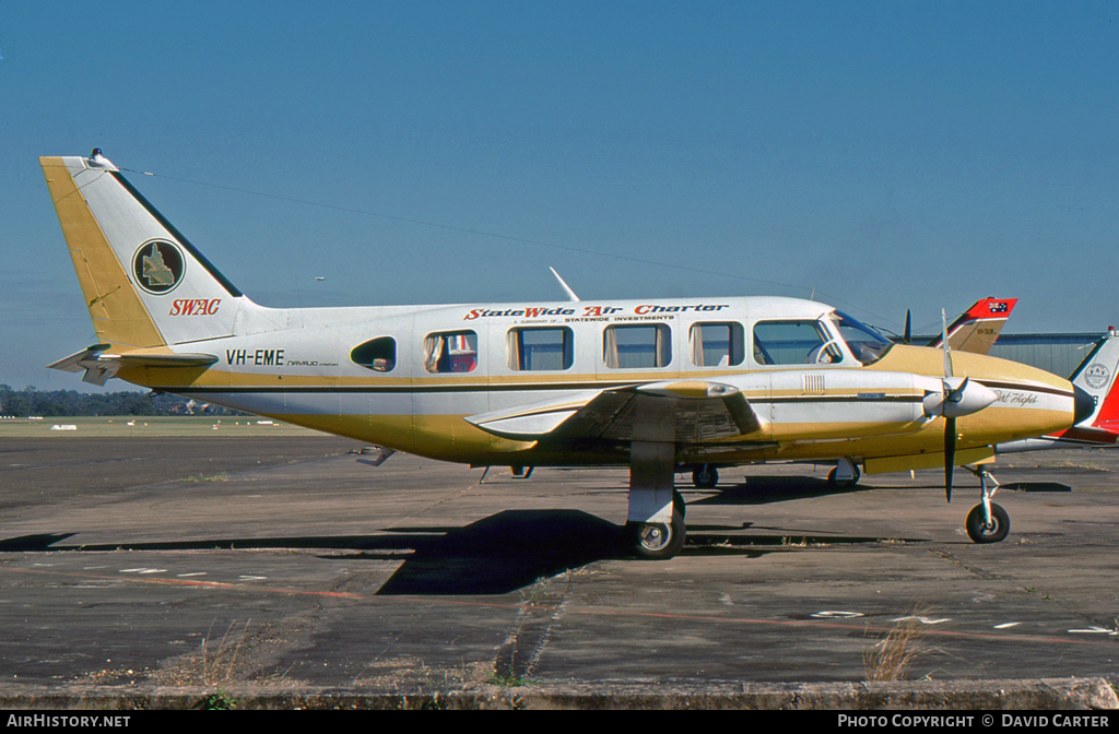 Aircraft Photo of VH-EME | Piper PA-31-350 Navajo Chieftain | State Wide Air Charter - SWAC | AirHistory.net #10180