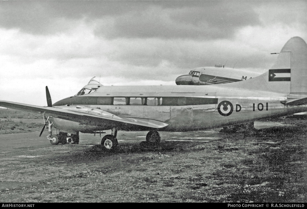 Aircraft Photo of D-101 | De Havilland D.H. 104 Dove 1 | Jordan - Air Force | AirHistory.net #10205