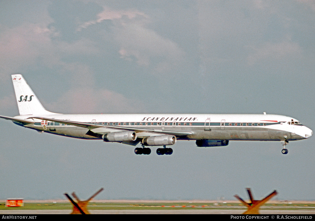 Aircraft Photo of LN-MOY | McDonnell Douglas DC-8-63 | Scandinavian Airlines - SAS | AirHistory.net #10239