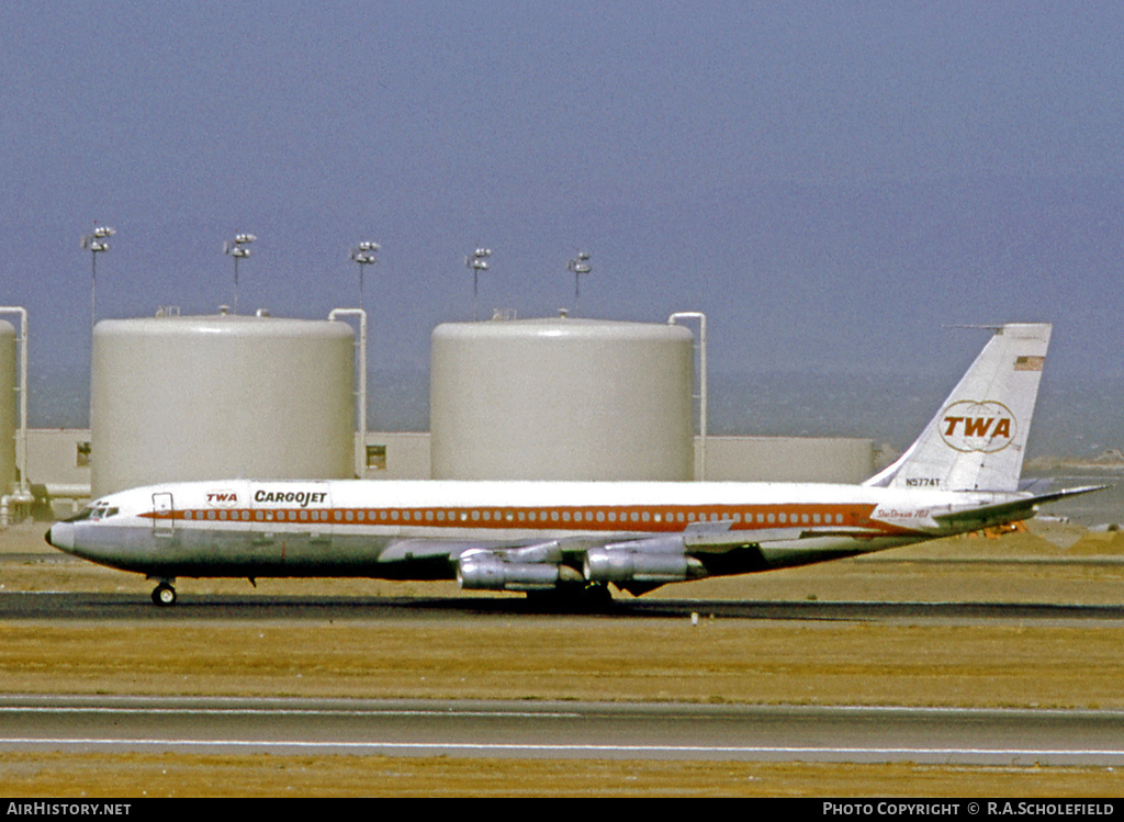 Aircraft Photo of N5774T | Boeing 707-331C | Trans World Airlines - TWA Cargojet | AirHistory.net #10247