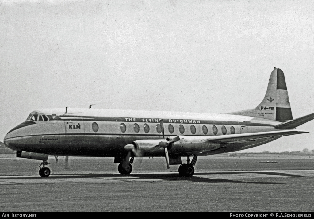 Aircraft Photo of PH-VIB | Vickers 803 Viscount | KLM - Royal Dutch Airlines | AirHistory.net #10249