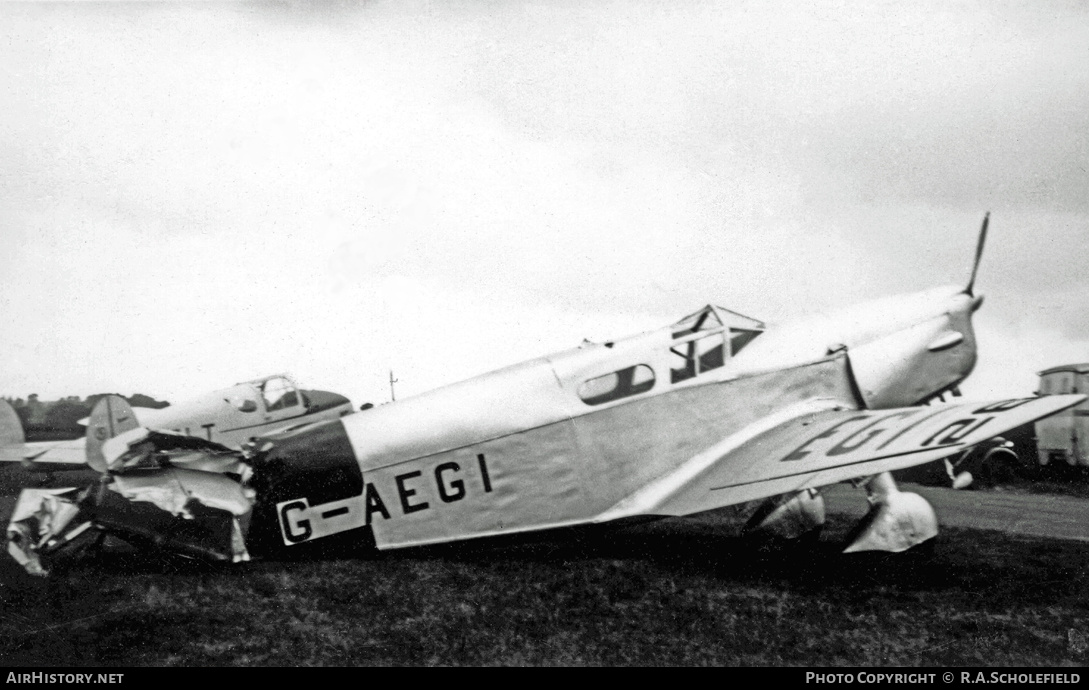 Aircraft Photo of G-AEGI | Parnall Hendy Heck 2C | AirHistory.net #10250