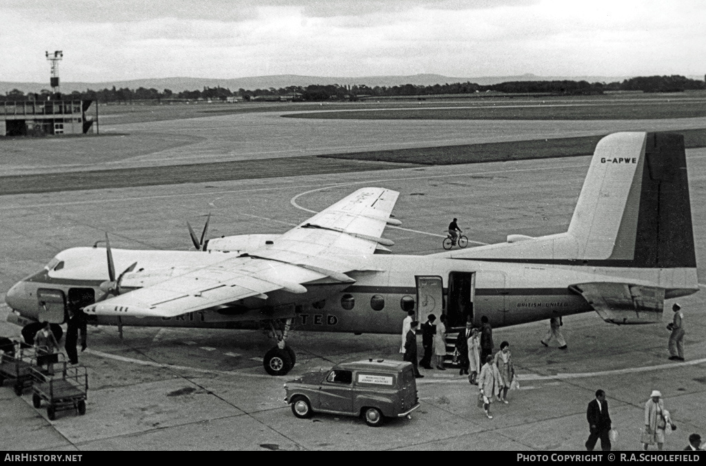 Aircraft Photo of G-APWE | Handley Page HPR-7 Herald 201 | British United Airways - BUA | AirHistory.net #10279