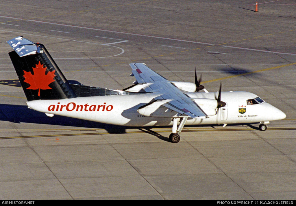 Aircraft Photo of C-FGQK | De Havilland Canada DHC-8-102 Dash 8 | Air Ontario | AirHistory.net #10288