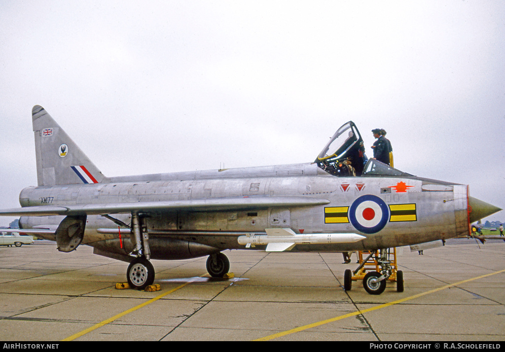 Aircraft Photo of XM177 | English Electric Lightning F1A | UK - Air Force | AirHistory.net #10304