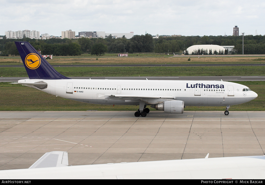 Aircraft Photo of D-AIAZ | Airbus A300B4-605R | Lufthansa | AirHistory.net #10309