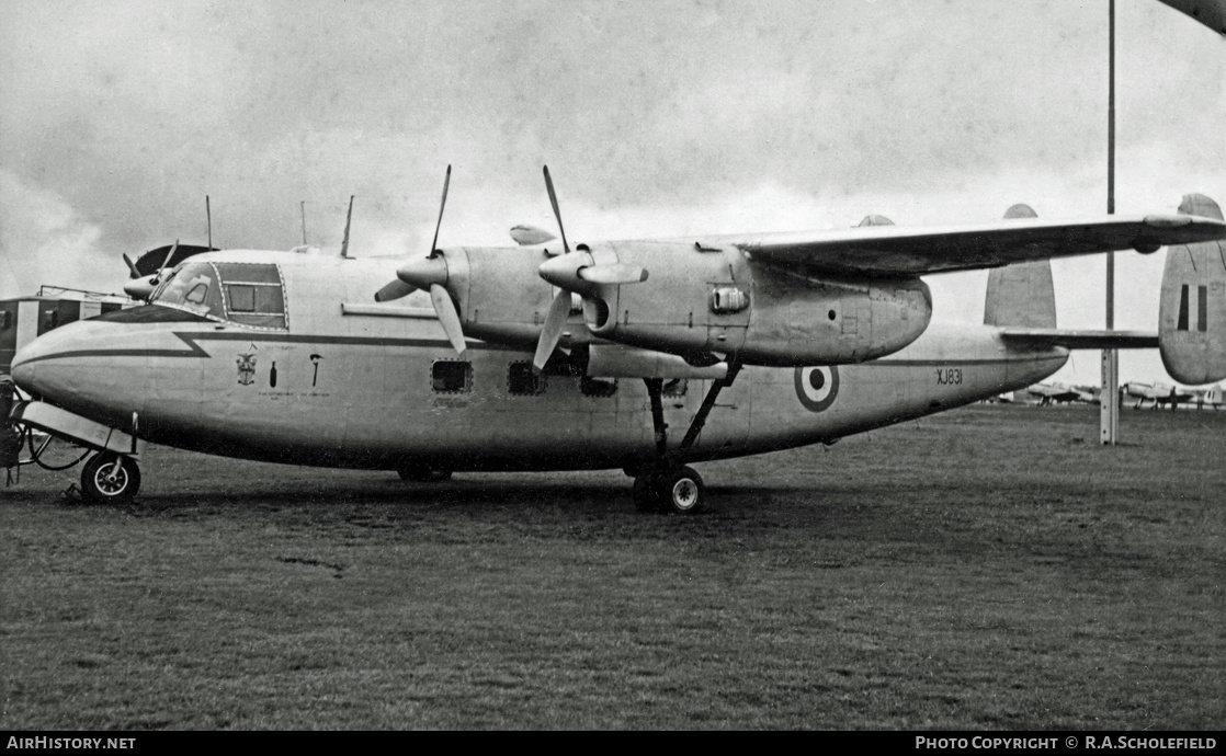 Aircraft Photo of XJ831 | Handley Page HPR.1 Marathon Mk1A | UK - Air Force | AirHistory.net #10329