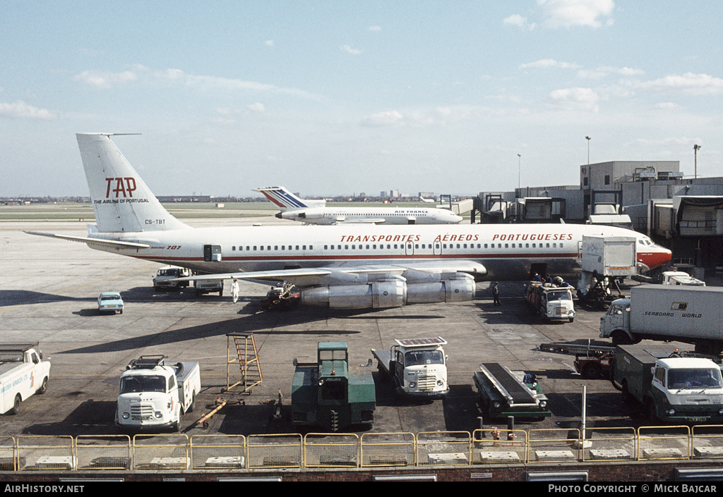 Aircraft Photo of CS-TBT | Boeing 707-3F5C | TAP - Transportes Aéreos Portugueses | AirHistory.net #10350