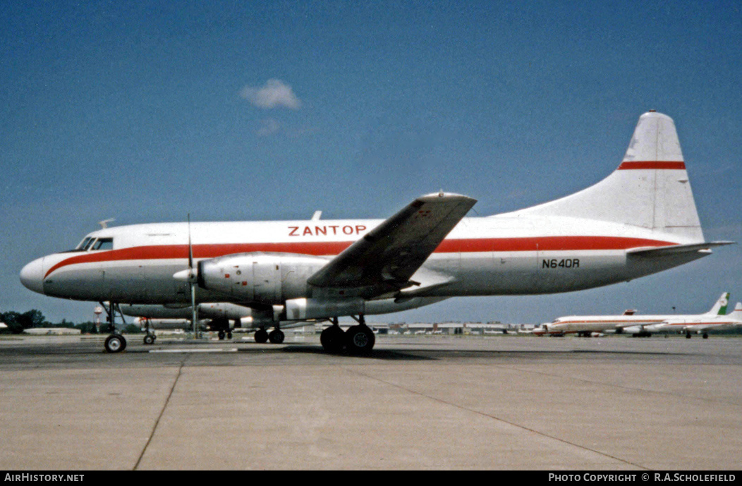 Aircraft Photo of N640R | Convair 640/F | Zantop International Airlines | AirHistory.net #10384