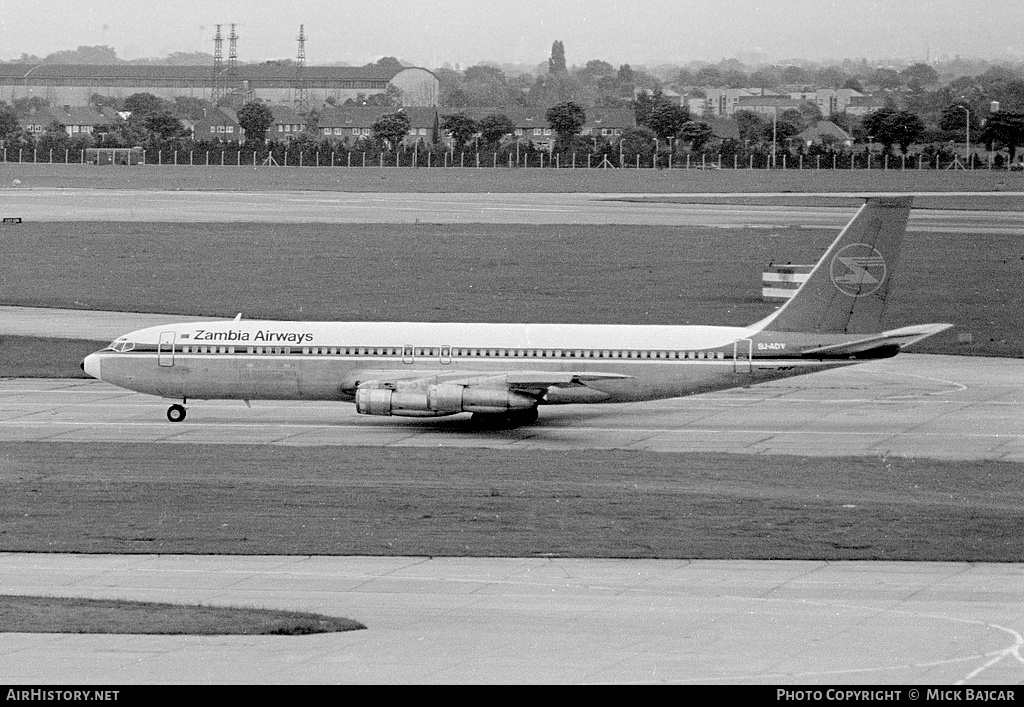 Aircraft Photo of 9J-ADY | Boeing 707-349C | Zambia Airways | AirHistory.net #10394
